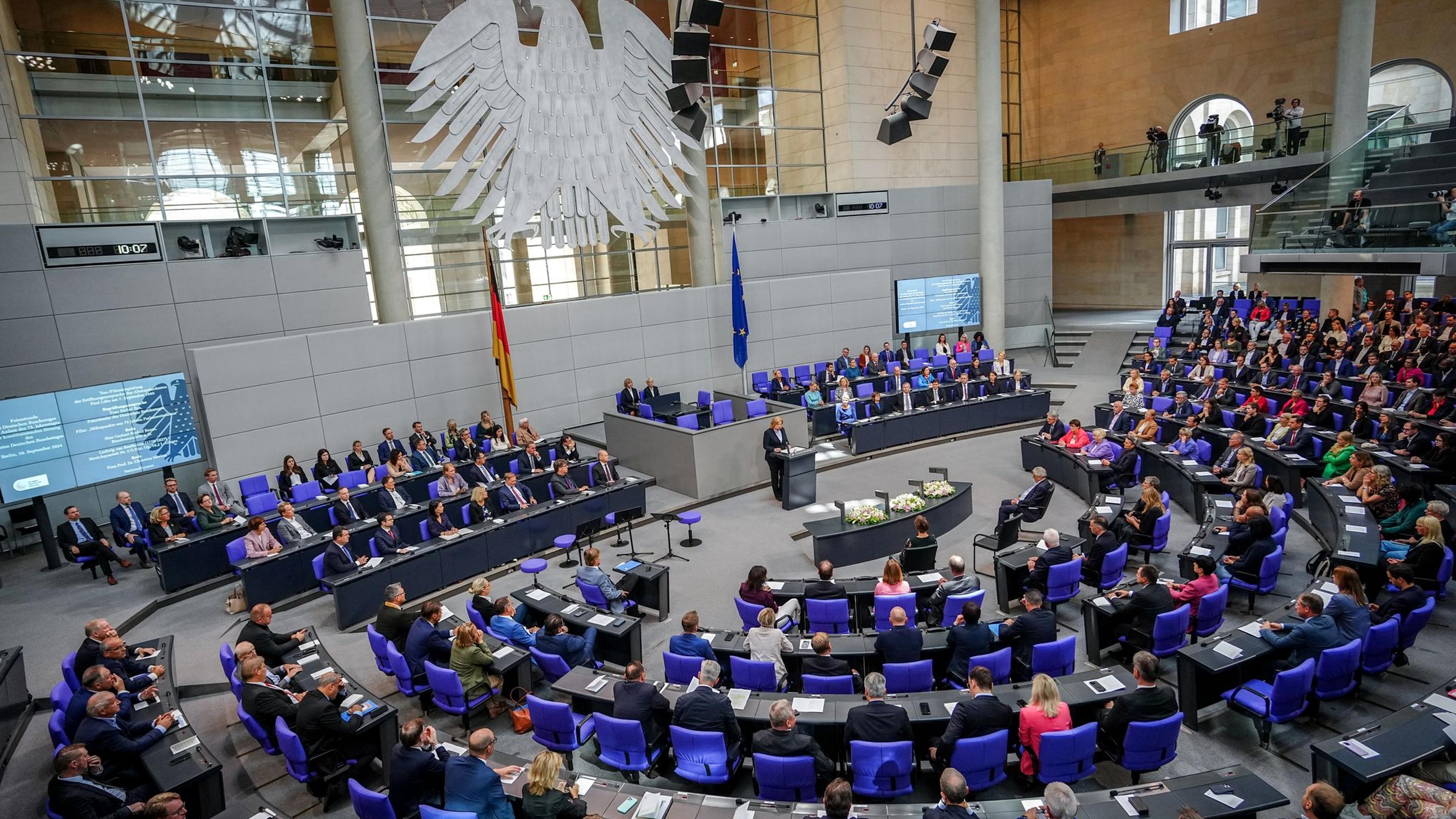 Bundestag Feiert 75. Jahrestag Der Ersten Sitzung | Aachener Zeitung